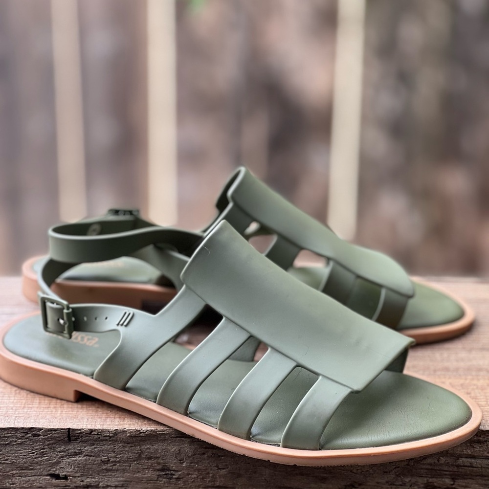 Melissa Jelly Sandals – Sage Green